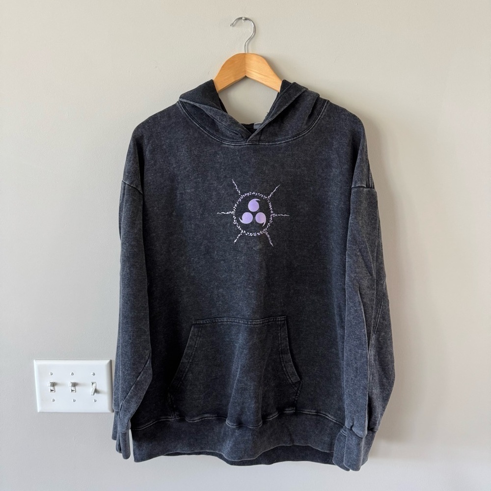 Sasuke Susanoo Skull Graphic Heavy Weight Sweatshirt Hoodie Vintage Style - Picture 5 of 7